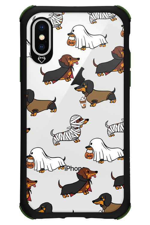 Scary Dachshund (Transparent) - Apple iPhone XS