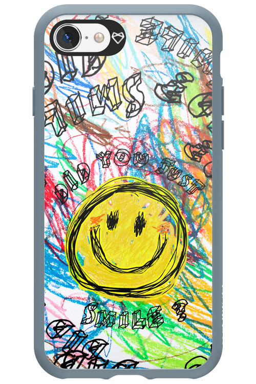 Crayon Smiley Colorful - Apple iPhone SE 2020