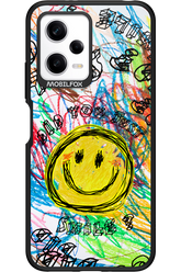 Crayon Smiley Colorful - Xiaomi Redmi Note 12 5G