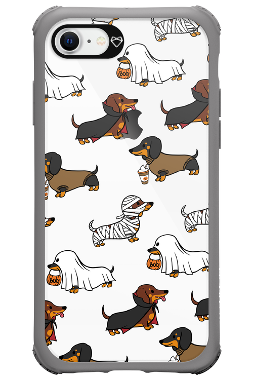 Scary Dachshund (Transparent) - Apple iPhone 8