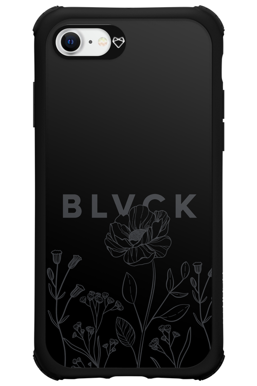 Black Flowers - Apple iPhone 7