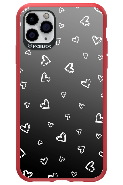 Monochrome Hearts 2.0 - Apple iPhone 11 Pro Max