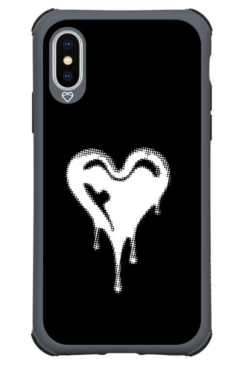 Heart Black - Apple iPhone X