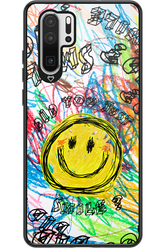 Crayon Smiley Colorful - Huawei P30 Pro