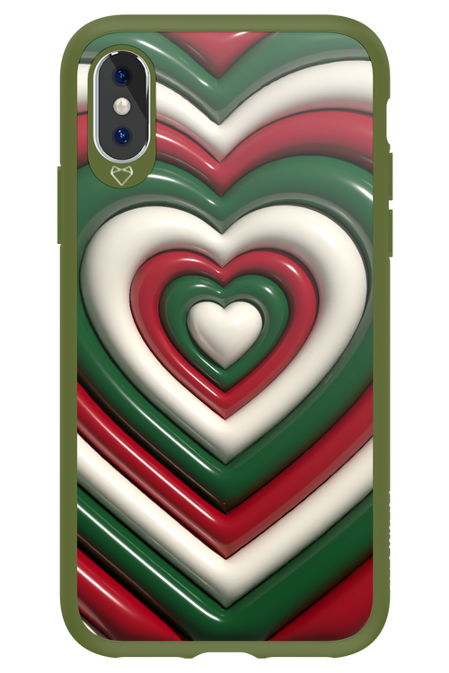 XMAS Hearts - Apple iPhone X