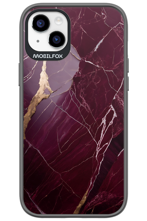 Burgundy Marble - Apple iPhone 14 Plus