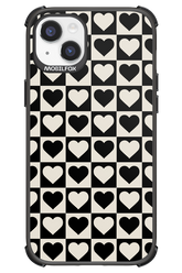 Checkered Heart - Apple iPhone 14 Plus