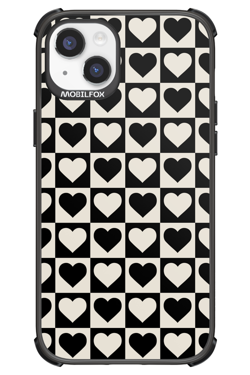 Checkered Heart - Apple iPhone 14 Plus