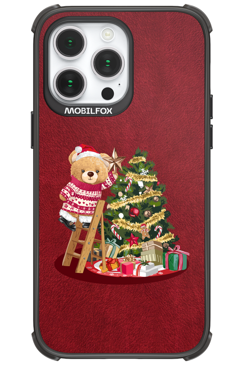 Christmas Bear (Burgundy) - Apple iPhone 14 Pro Max
