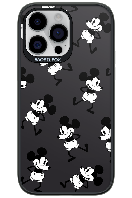 Iconic Mouse (antracite pattern) - Apple iPhone 14 Pro Max