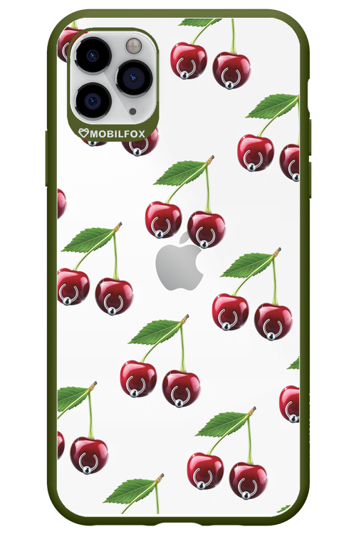 Spicy Cherries Transparent - Apple iPhone 11 Pro Max