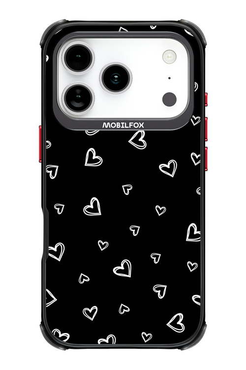 Monochrome Hearts 2.0 - Apple iPhone 17 Pro