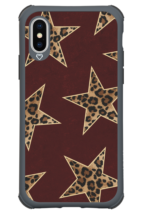 Wild Stars Burgundy - Apple iPhone XS