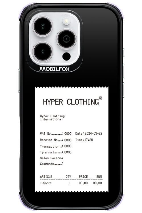 HYPER RECEIPT - Apple iPhone 16 Pro