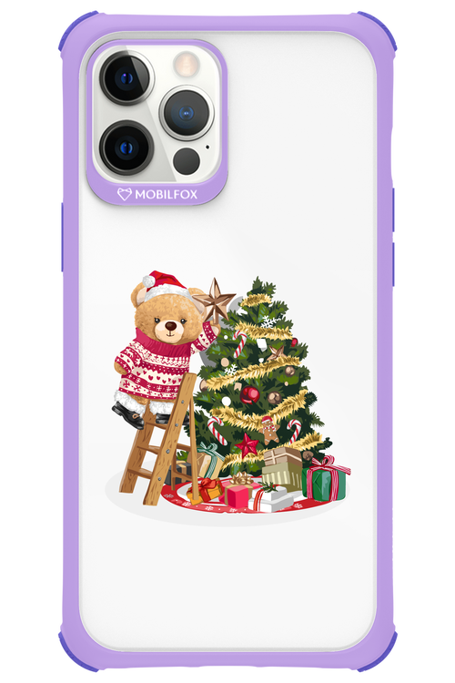 Christmas Bear (Transparent) - Apple iPhone 12 Pro Max