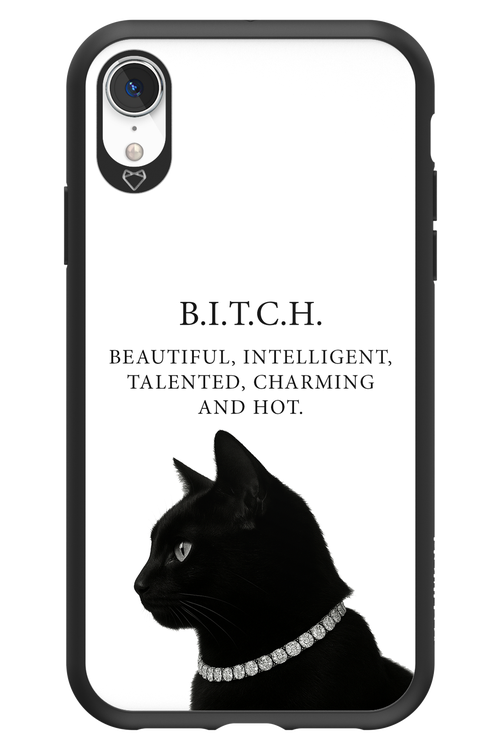 B. i. t. c. h. - Apple iPhone XR