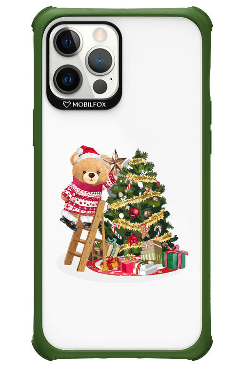 Christmas Bear (Transparent) - Apple iPhone 12 Pro Max