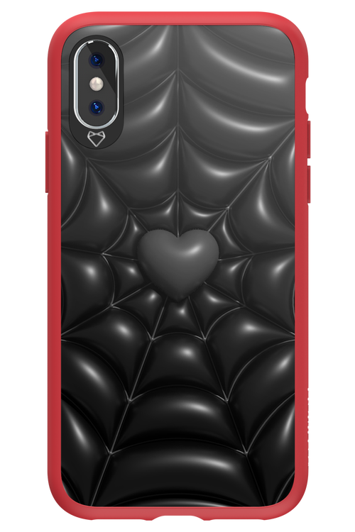 Black Spider Heart - Apple iPhone X