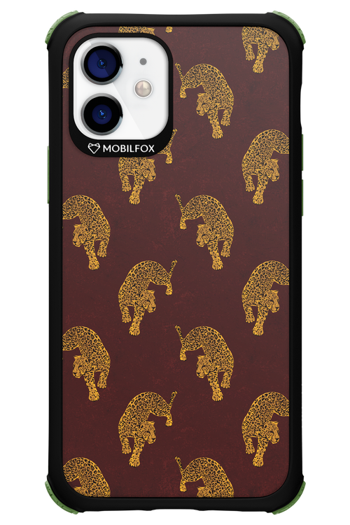 Burgundy Leopard Pattern - Apple iPhone 12
