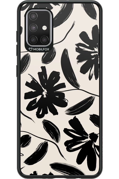 Monochrome Flowerss 2.0 - Samsung Galaxy A71