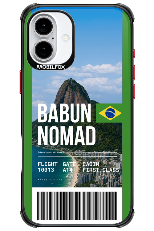 BABUN NOMAD (fly ticket) 2.0 - Apple iPhone 16 Plus