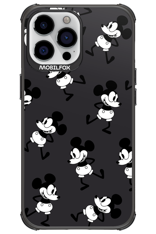 Iconic Mouse (antracite pattern) - Apple iPhone 13 Pro Max