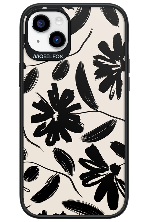 Monochrome Flowerss - Apple iPhone 14 Plus