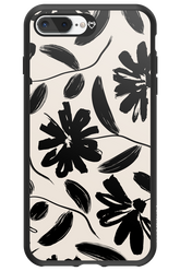 Monochrome Flowerss - Apple iPhone 7 Plus