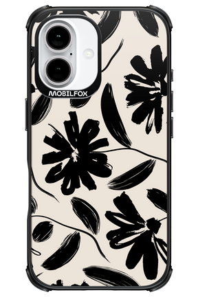 Monochrome Flowerss - Apple iPhone 16