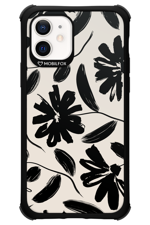 Monochrome Flowerss - Apple iPhone 12