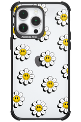 Smiley Flowers Transparent - Apple iPhone 14 Pro Max