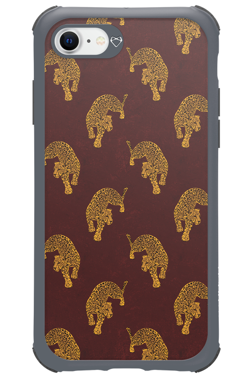 Burgundy Leopard Pattern - Apple iPhone 7