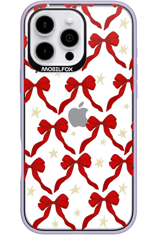 Bow & Stars (Transparent) - Apple iPhone 16 Pro Max