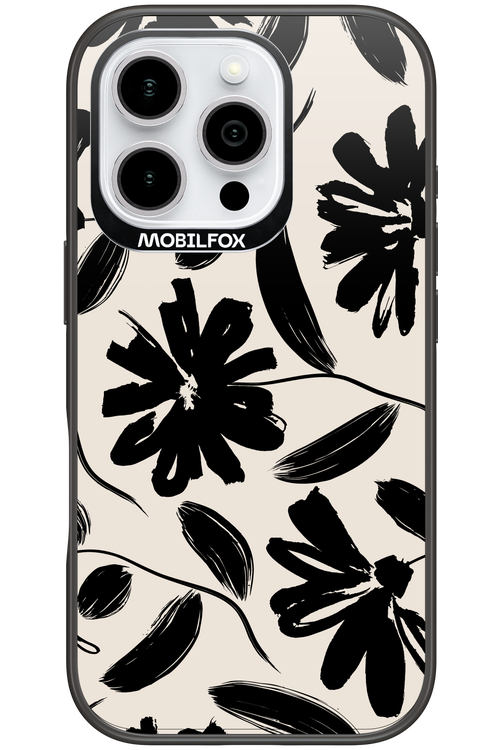 Monochrome Flowerss - Apple iPhone 16 Pro