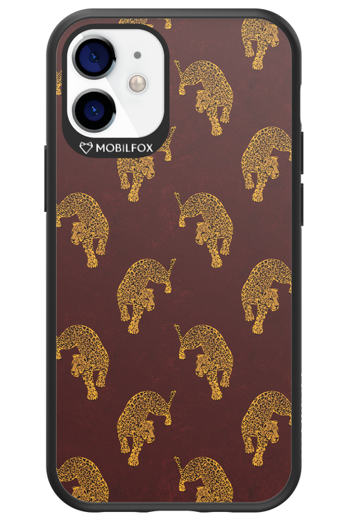 Burgundy Leopard Pattern - Apple iPhone 12 Mini
