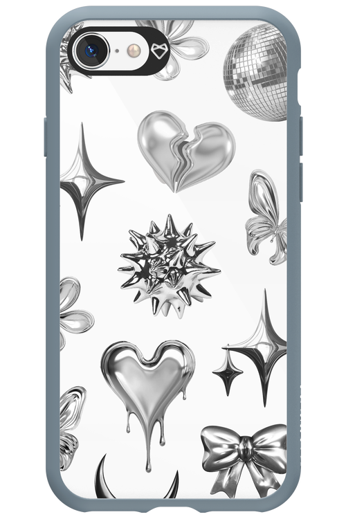 Silver Zone Transparent - Apple iPhone 8