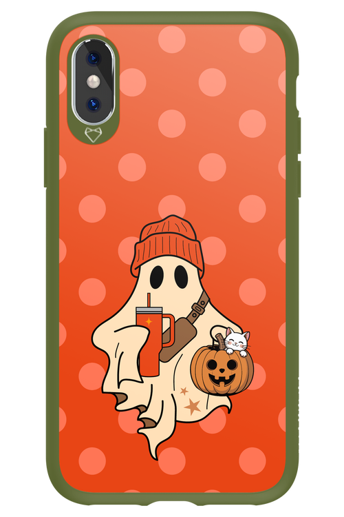 Ghost Girl (Orange) - Apple iPhone X
