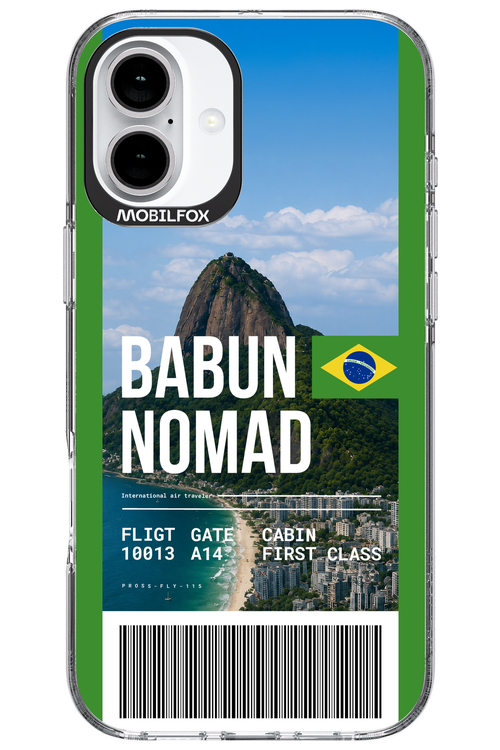 BABUN NOMAD (fly ticket) 2.0 - Apple iPhone 16 Plus