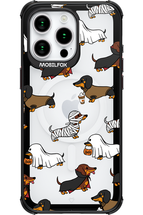 Scary Dachshund (Transparent) - Apple iPhone 15 Pro Max