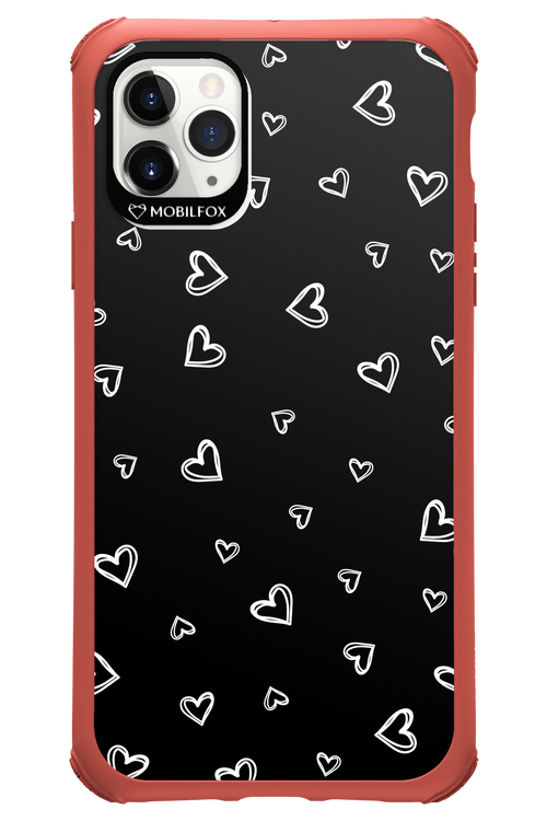 Monochrome Hearts 2.0 - Apple iPhone 11 Pro Max