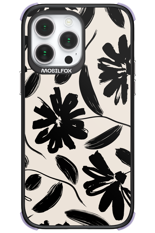 Monochrome Flowerss - Apple iPhone 14 Pro Max