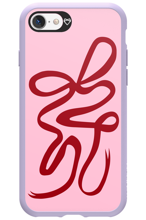 Burgundy Bow - Apple iPhone 7