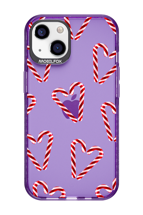 Candy Cane Hearts - Apple iPhone 13