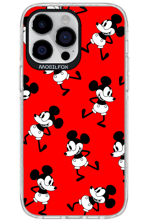 Iconic Mouse (red pattern) - Apple iPhone 14 Pro Max