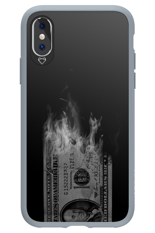 Money Burn B&W 2.0 - Apple iPhone XS