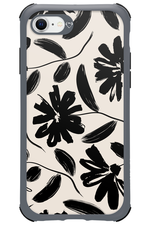 Monochrome Flowerss 2.0 - Apple iPhone SE 2020