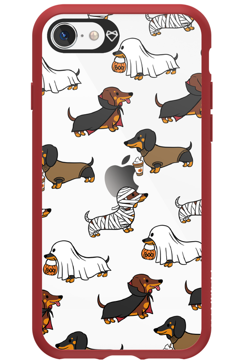 Scary Dachshund (Transparent) - Apple iPhone SE 2020