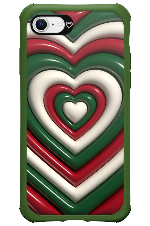 XMAS Hearts - Apple iPhone 8