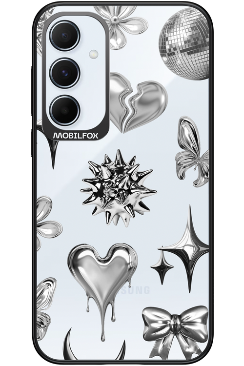 Silver Zone Transparent - Samsung Galaxy A55