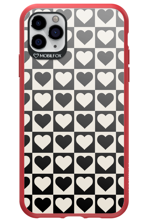 Checkered Heart - Apple iPhone 11 Pro Max